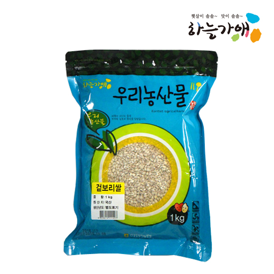[하늘가애] 안전한 먹거리 전문 함양농협 겉보리쌀 1kg